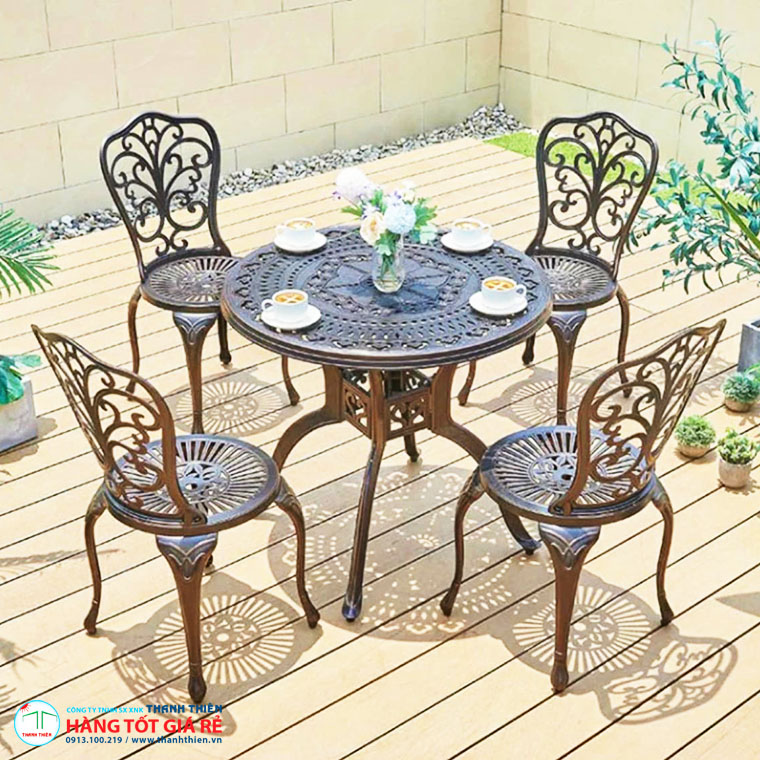 Bộ bàn ghế nhôm đúc GN 061