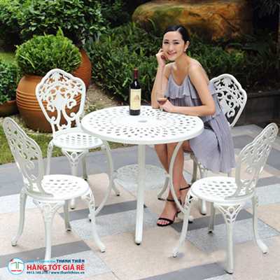 Bàn 4 ghế nhôm ngoài trời GN 065*