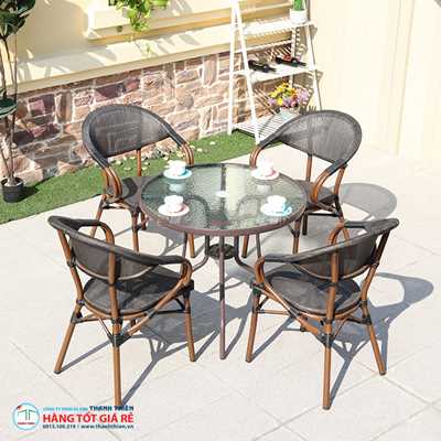 Bộ 4  ghế nhôm Textilene GN 001