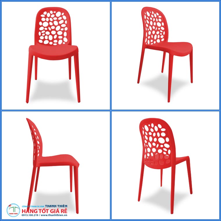 Kiểu dáng và màu sắc đa dạng của ghế café nhựa GCP 020