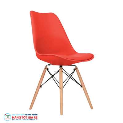 Ghế cafe nhựa chân gỗ GCP 036