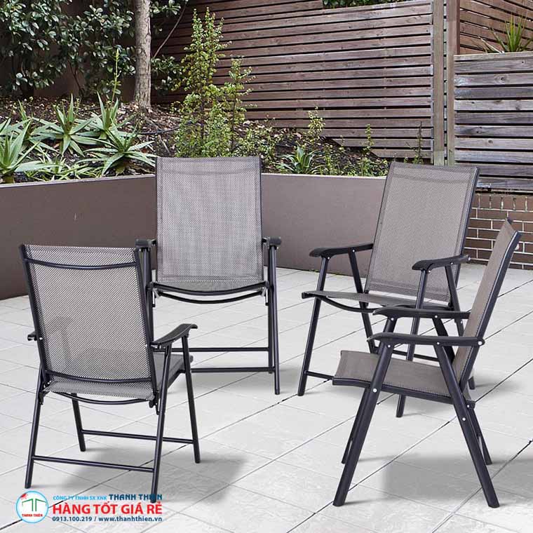 Ghế xếp lưới cafe GCP 840 được làm từ chất liệu cao cấp