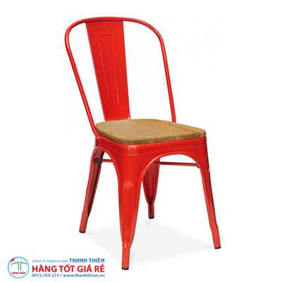 Ghế Tolix lót mặt gỗ GCS 008A