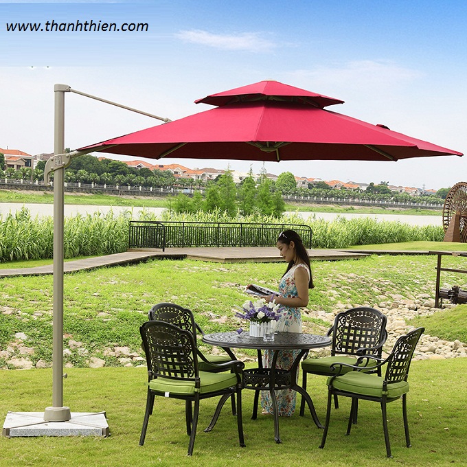 Dù nhôm tâm lệch 1258