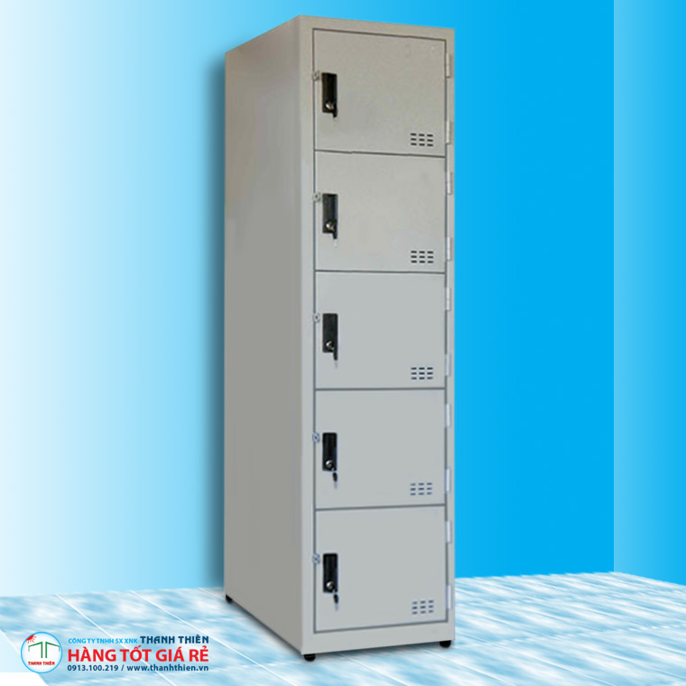 Tủ sắt locker 5 ngăn 5 cánh mở TLK 18